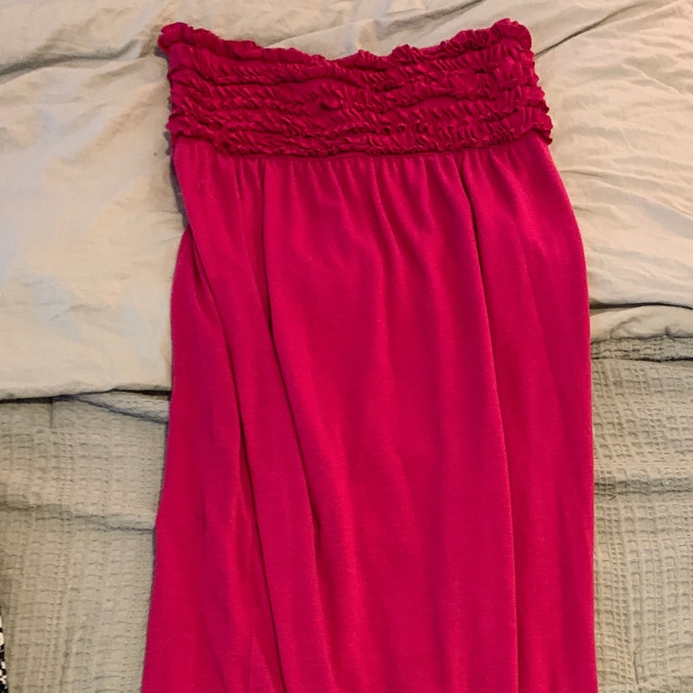 Hot Pink Maxi Dress / Cover Up